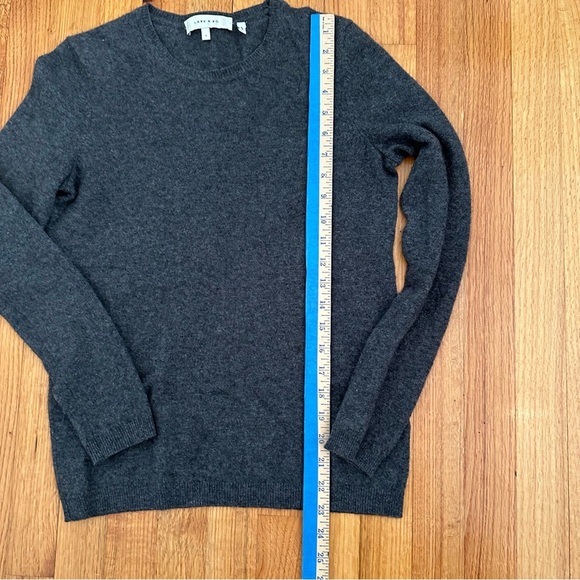 Lark & Ro Size S Gray 100 % Cashmere Soft Cozy Sweater (O) - Picture 8 of 9